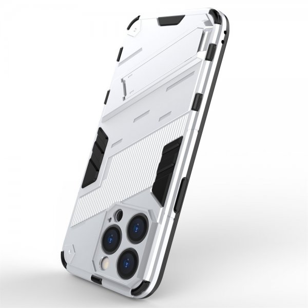 iPhone 15 Pro Cover med Stativ Hvid