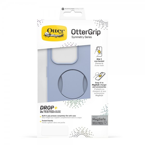 Otterbox iPhone 15 Pro Cover OtterGrip Symmetry MagSafe You Do Blue