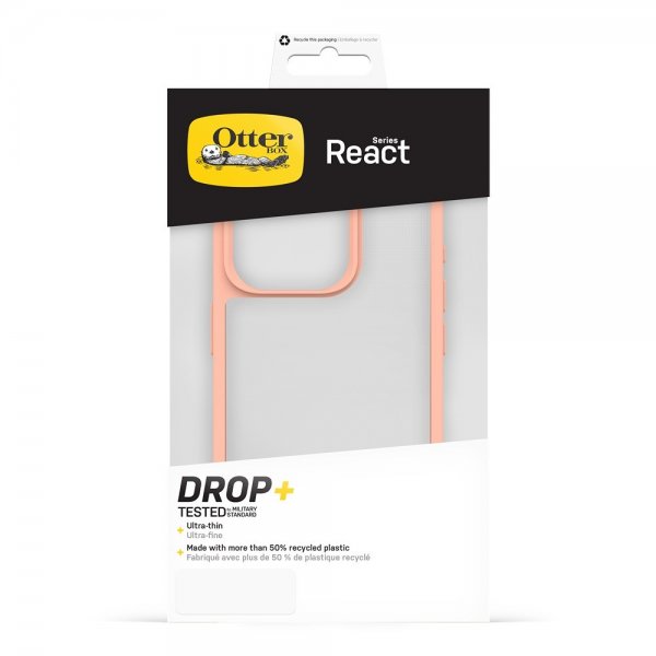 Otterbox iPhone 15 Pro Cover React Peach Perfect