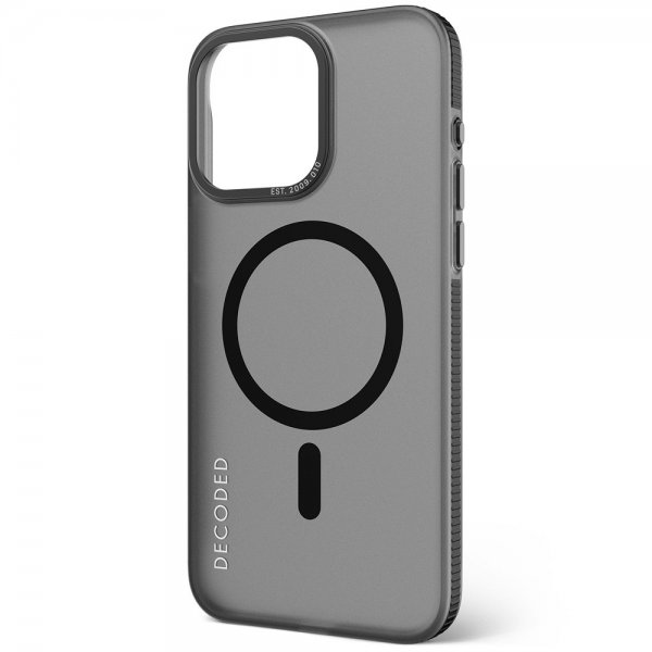 Decoded iPhone 15 Pro Skal Recycled Plastic Clear Case Gennemsigtig Sort