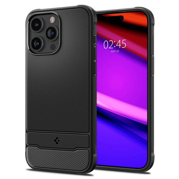 Spigen iPhone 15 Pro Cover Rugged Armor MagFit Mat Sort