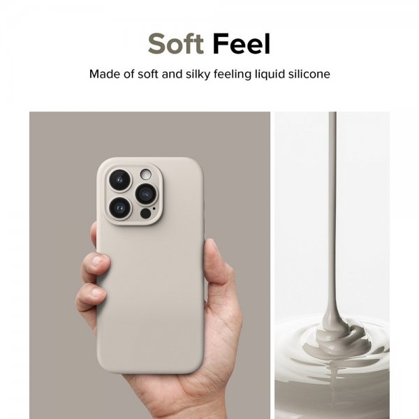 Ringke iPhone 15 Pro Cover Silikone Magnetic Stone