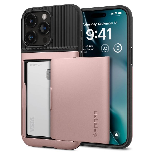 Spigen iPhone 15 Pro Cover Slim Armor CS Rose Gold