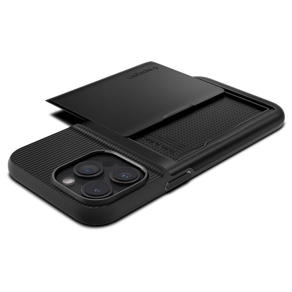 Spigen iPhone 15 Pro Cover Slim Armor CS Sort