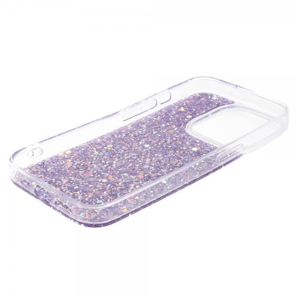 Nordic Covers iPhone 15 Pro Cover Sparkle Series Lilac Purple