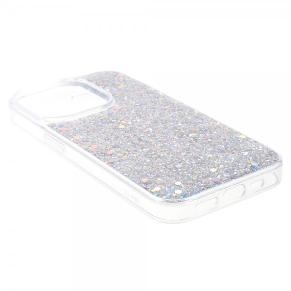 Nordic Covers iPhone 15 Pro Cover Sparkle Series Stardust Silver