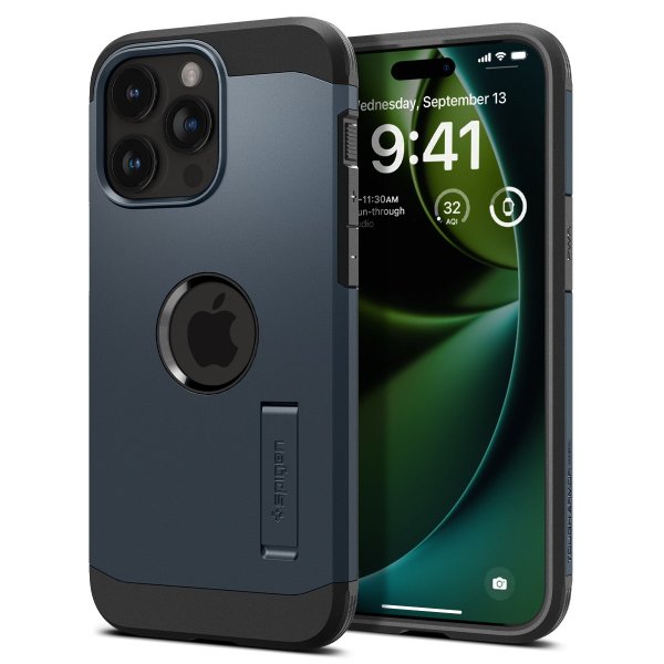Spigen iPhone 15 Pro Cover Tough Armor MagFit Metal Slate