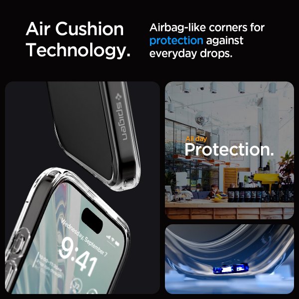 Spigen iPhone 15 Pro Cover Ultra Hybrid Crystal Clear