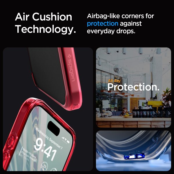 Spigen iPhone 15 Pro Cover Ultra Hybrid Deep Red