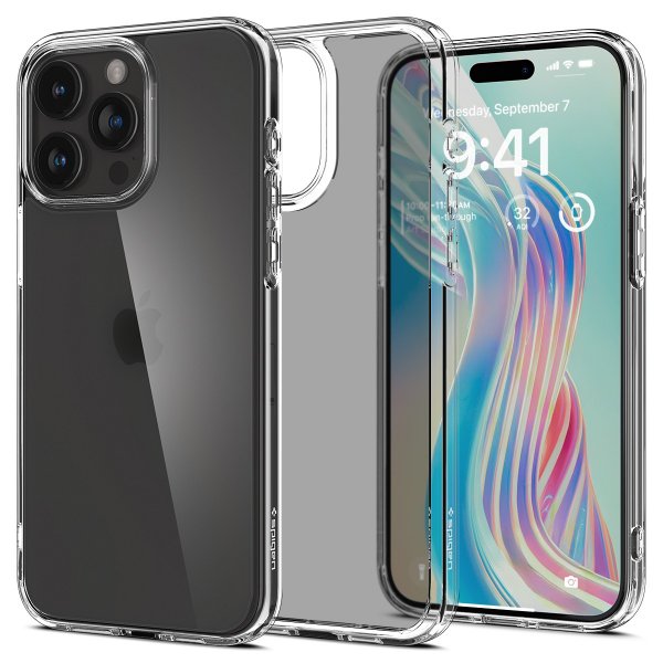 Spigen iPhone 15 Pro Cover Ultra Hybrid Frost Clear
