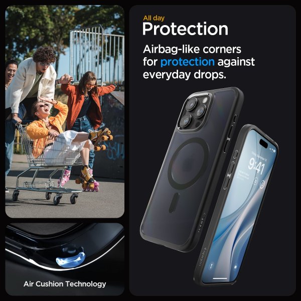 Spigen iPhone 15 Pro Cover Ultra Hybrid MagFit Frost Black