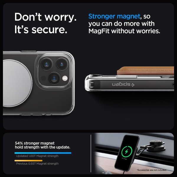 Spigen iPhone 15 Pro Cover Ultra Hybrid S MagFit Graphite