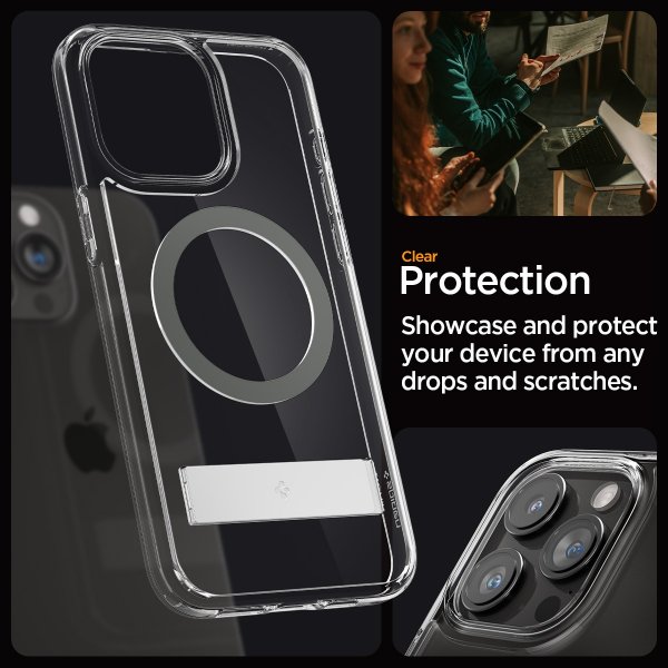 Spigen iPhone 15 Pro Cover Ultra Hybrid S MagFit Graphite