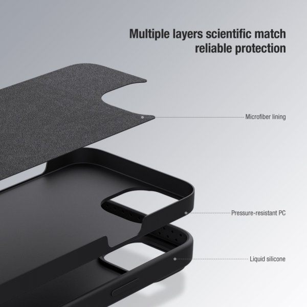 Nillkin iPhone 15 Cover CamShield Silky Grøn