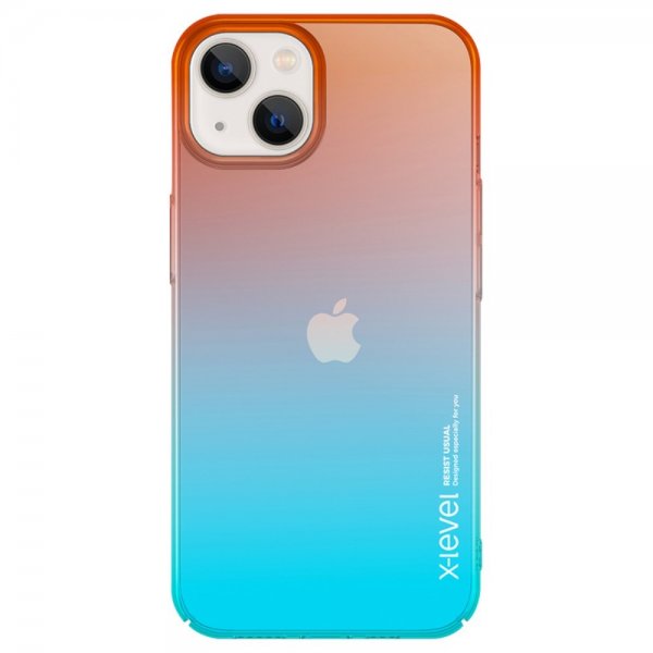 X-Level iPhone 15 Cover Colorful Series Orange