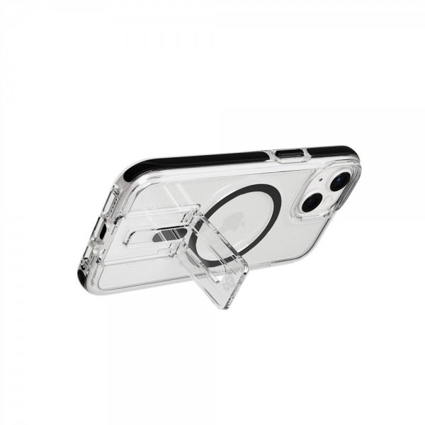 Tech21 iPhone 13/14/15/16. generation/17. generation Cover Evo Crystal Kick MagSafe Klar/Sort