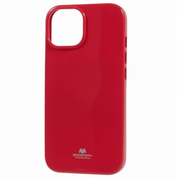 Mercury iPhone 15 Cover Jelly Glitter Magenta