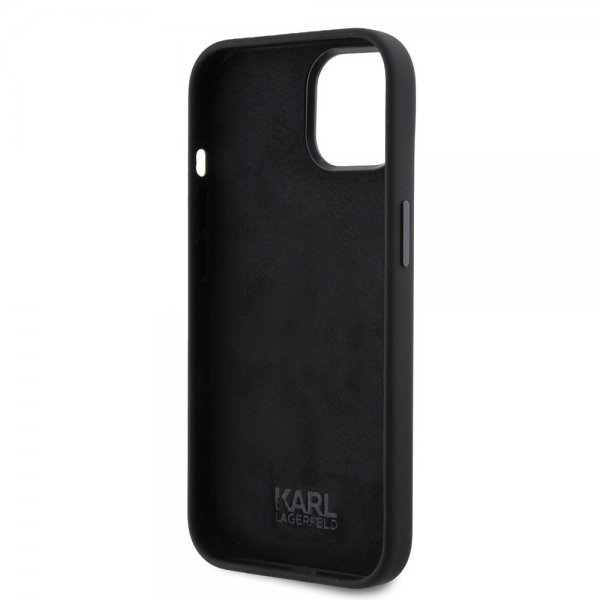Karl Lagerfeld iPhone 15 Cover Karl & Choupette Sort