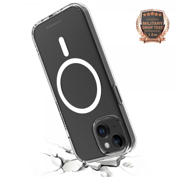 Vivanco iPhone 15 Cover Mag Steady Transparent