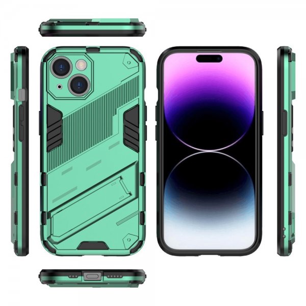 iPhone 15 Cover med Stativ Grøn