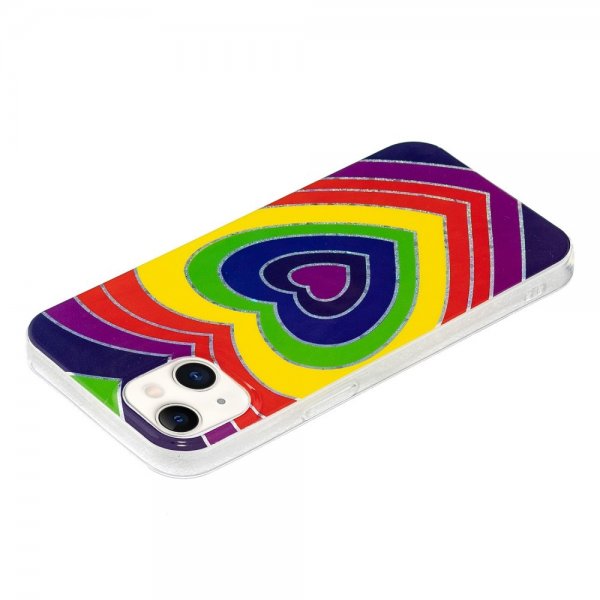 iPhone 15 Cover Motiv Hjertemønster