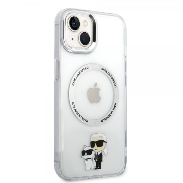 Karl Lagerfeld iPhone 15 Cover NFT Karl & Choupette Transparent