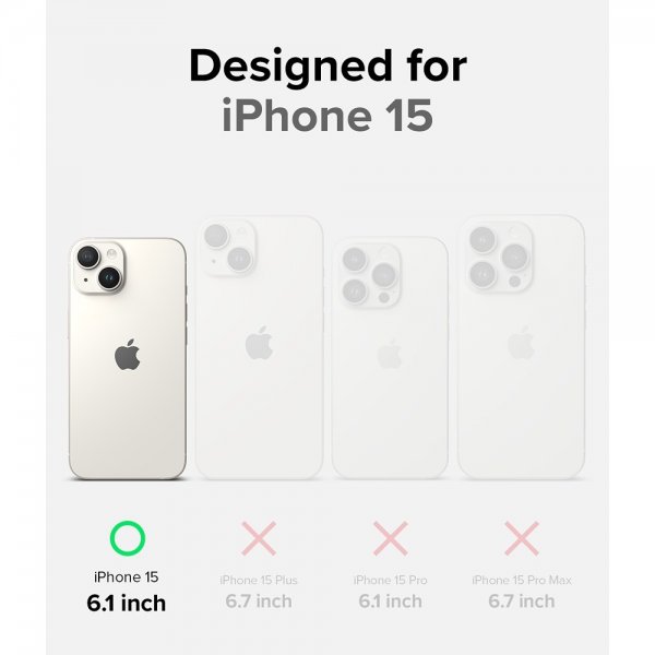 Ringke iPhone 15 Cover Onyx Sort