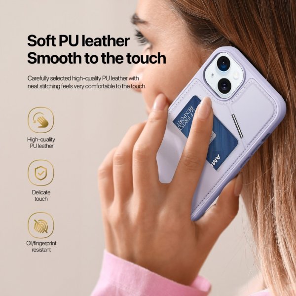 Dux Ducis iPhone 15 Cover Rafi II Series MagSafe Lilla