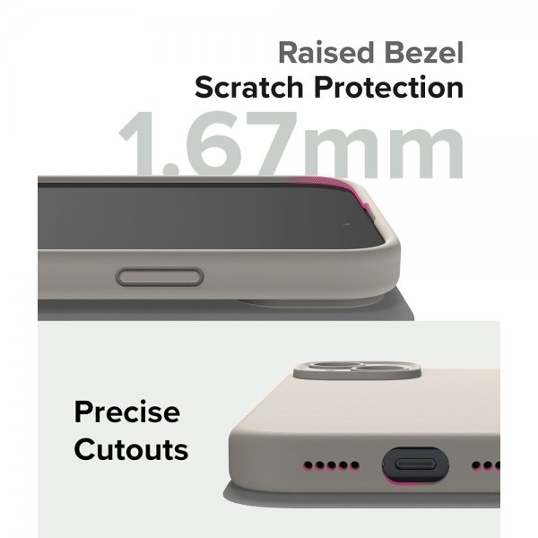 Ringke iPhone 15 Cover Silikone Magnetisk Sten