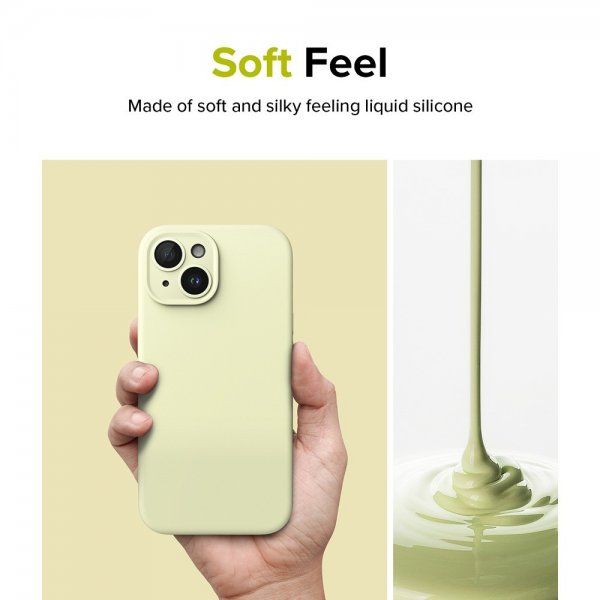 Ringke iPhone 15 Cover Silikone Magnetisk Sunny Lime