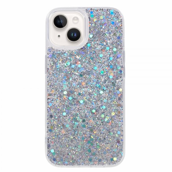 Nordic Covers iPhone 15 Cover Sparkle Series Stardust Silver