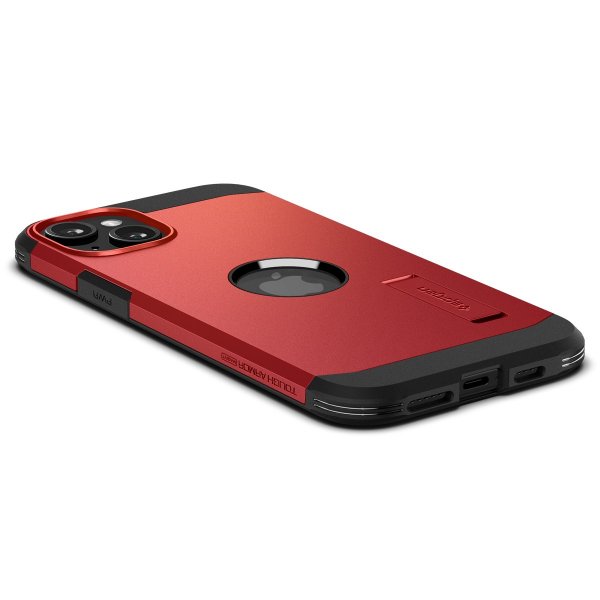 Spigen iPhone 15 Cover Tough Armor MagFit Rød