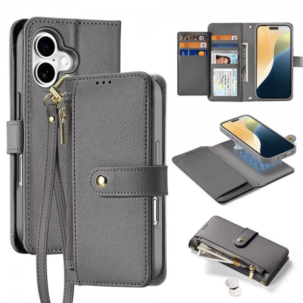 Dux Ducis iPhone 16 Cover 2-i-1 Lawa Series MagSafe Grå