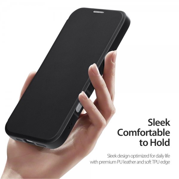 Dux Ducis iPhone 16 Cover Skin X Pro Series Kickstand MagSafe Sort
