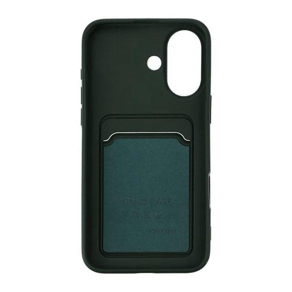 iPhone 16 Cover Kortholder Grøn