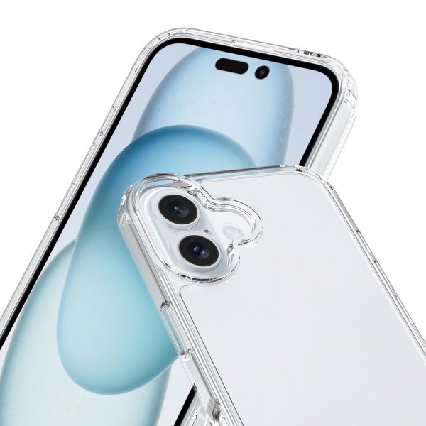 Rvelon iPhone 16 Cover Stødsikkert Transparent