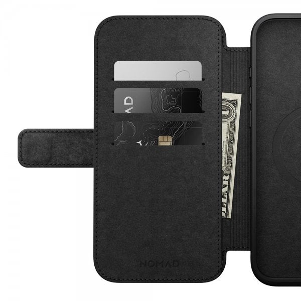 Nomad iPhone 16 Plus Cover Modern Leather Folio Brun