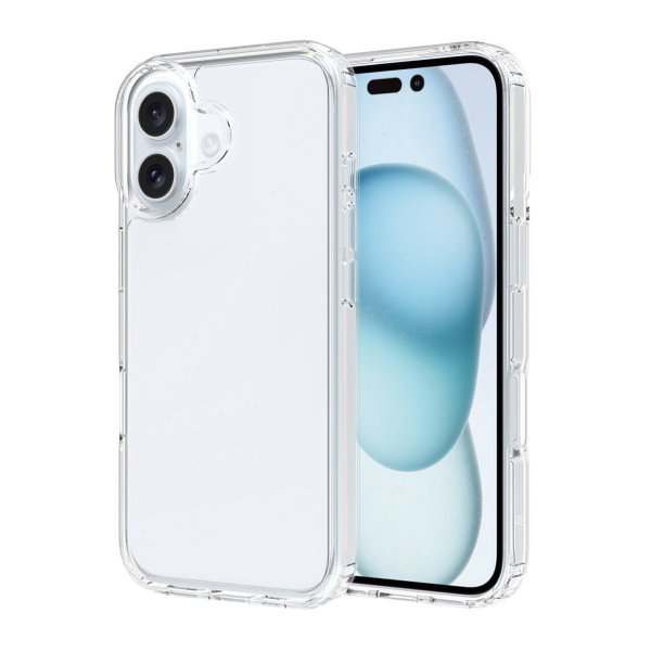 Rvelon iPhone 16 Plus Cover Stødsikkert Transparent