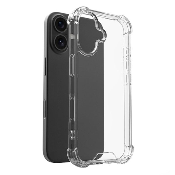 iPhone 16 Plus Cover Stødsikker Transparent