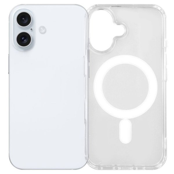 Nordic Covers iPhone 16 Plus Cover Feather Series MagSafe Transparent