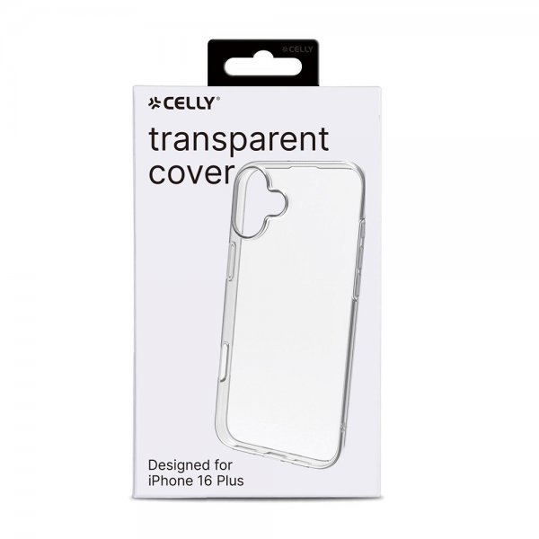 Celly iPhone 16 Plus Cover GELSKIN Transparent