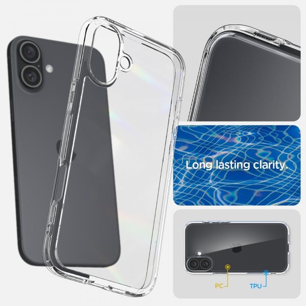 Spigen iPhone 16 Plus Cover Ultra Hybrid Crystal Clear