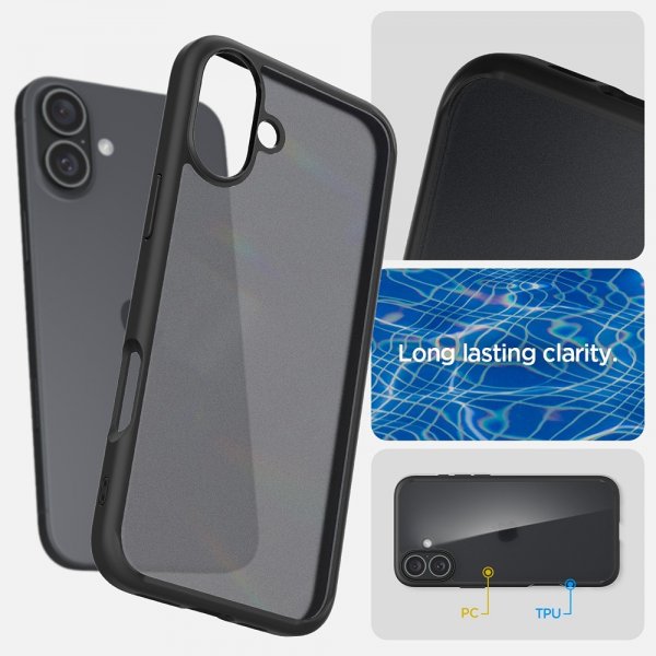 Spigen iPhone 16 Plus Cover Ultra Hybrid Frost Black