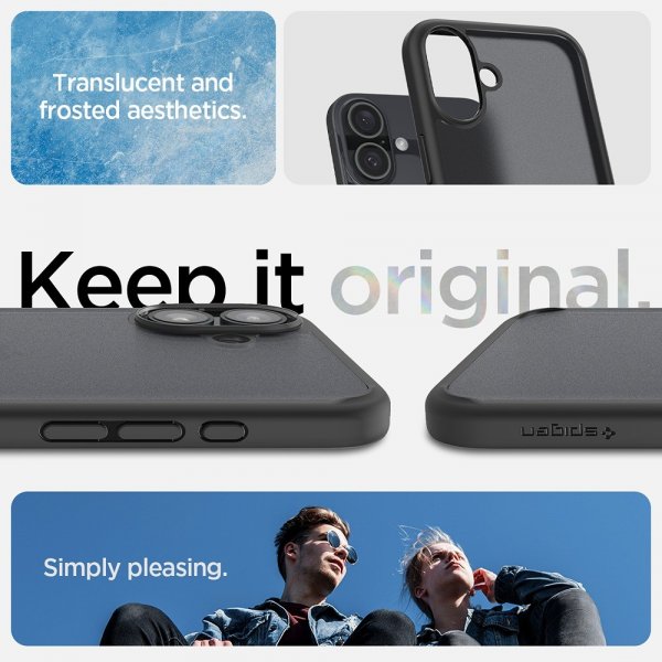 Spigen iPhone 16 Plus Cover Ultra Hybrid Frost Black
