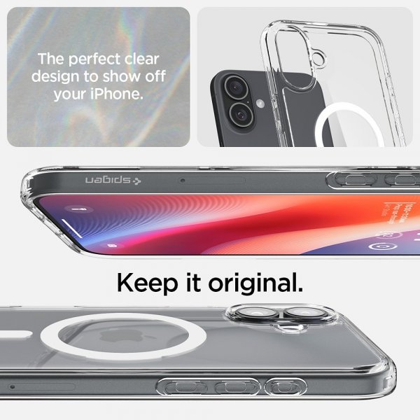 Spigen iPhone 16 Plus Cover Ultra Hybrid MagFit Hvid