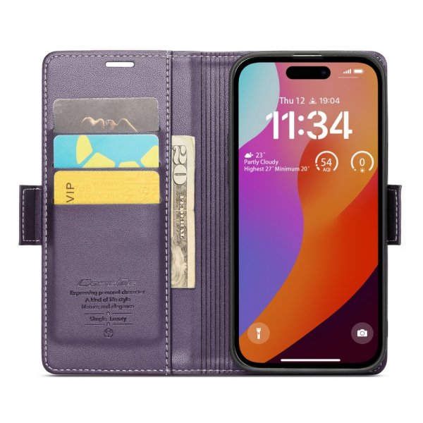 CaseMe iPhone 16 Pro Cover 023 Series Lilla