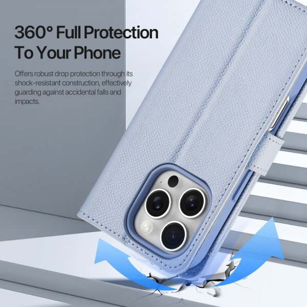Dux Ducis iPhone 16 Pro Cover 2-i-1 Lawa Series MagSafe Blå