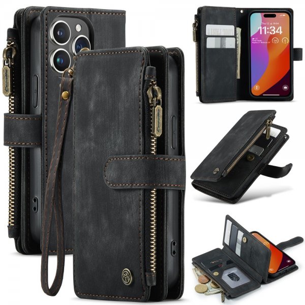 CaseMe iPhone 16 Pro Cover C30-serien Sort