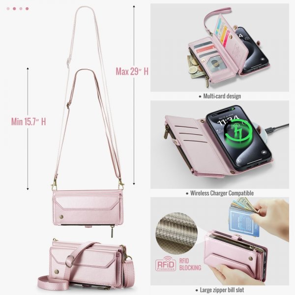CaseMe iPhone 16 Pro Cover C36 Series Pink