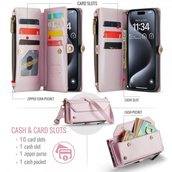CaseMe iPhone 16 Pro Cover C36 Series Pink